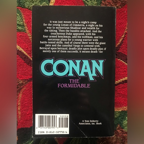 Conan the Formidable by Steve Perry TOR Trade Paperback 1st edition 1990 - Picture 3 of 4